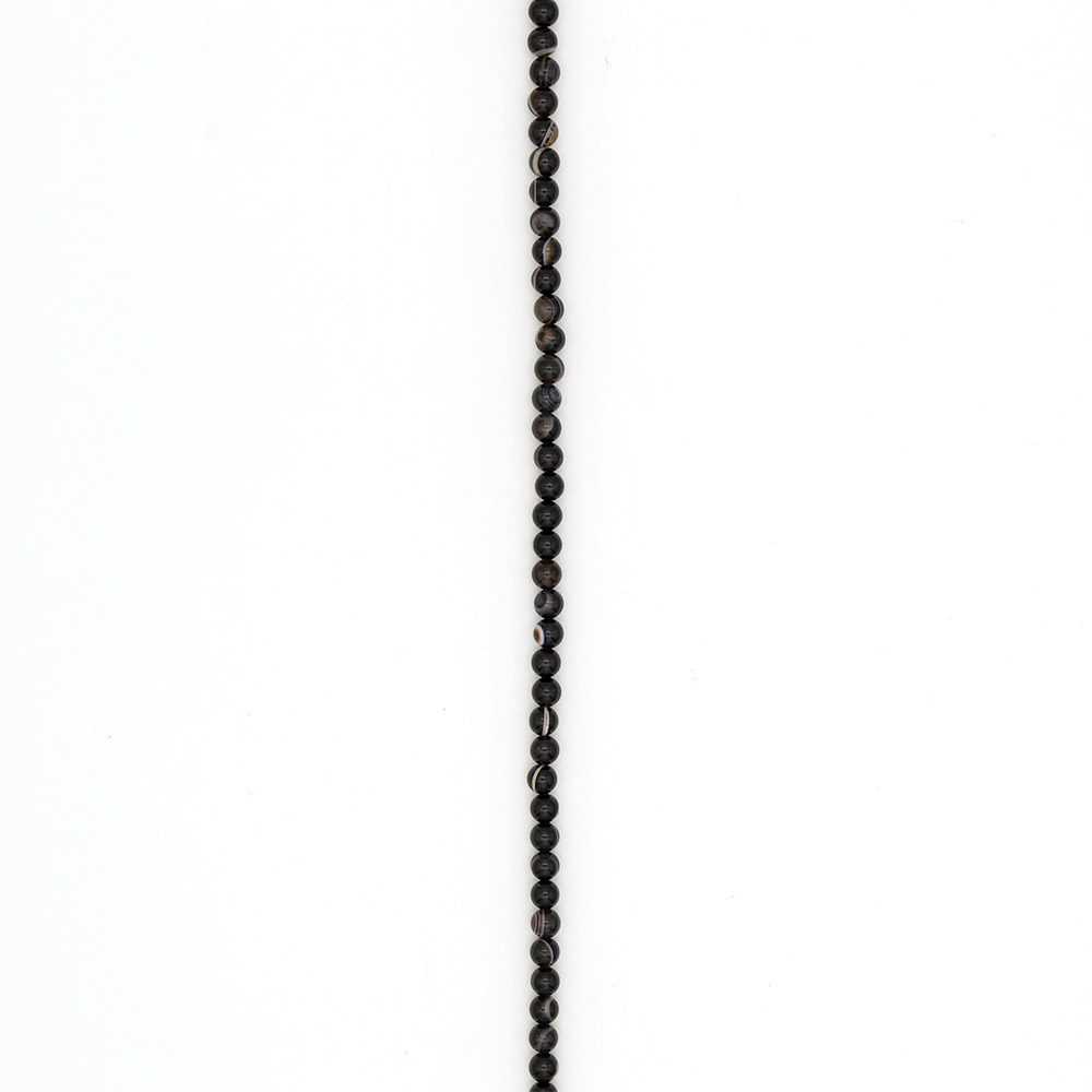 Фото товара агат шар цвет черный 7 мм