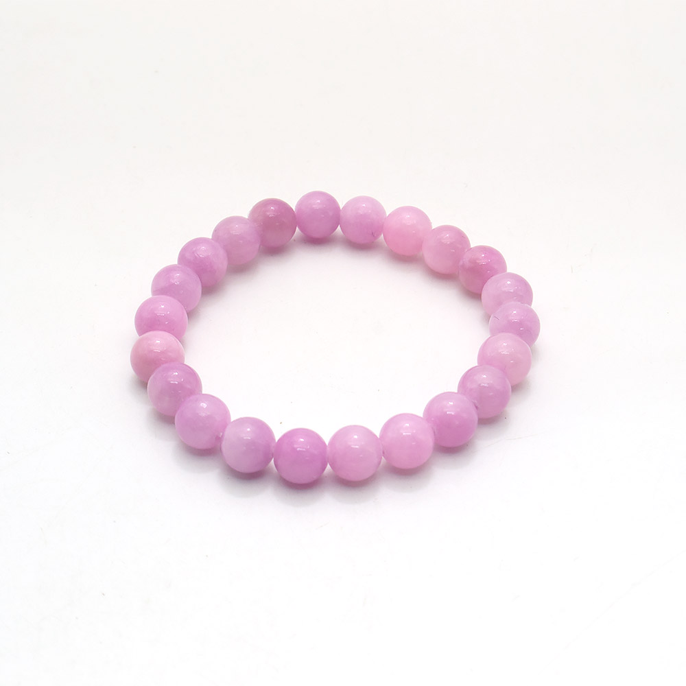 Фото товара браслет из кальцита тонированного сиреневым