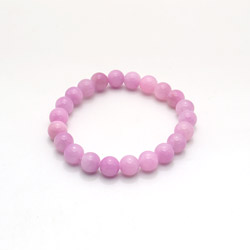 Фото товара браслет из кальцита тонированного сиреневым