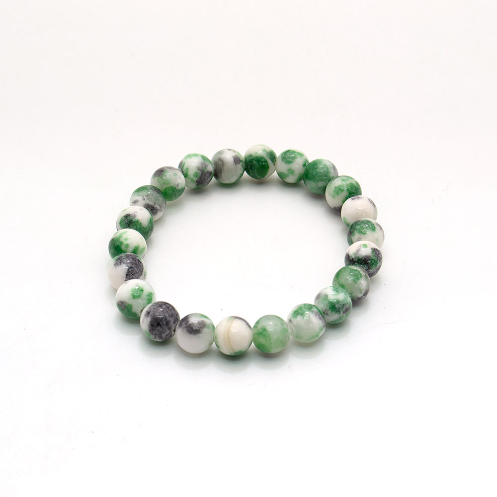 Фото товара браслет из кальцита пигментированный зеленым