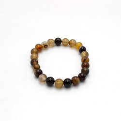 Браслет из агата коричневого 8 мм