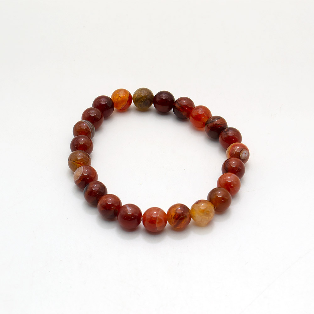 Фото товара браслет из агата кракле коричневого