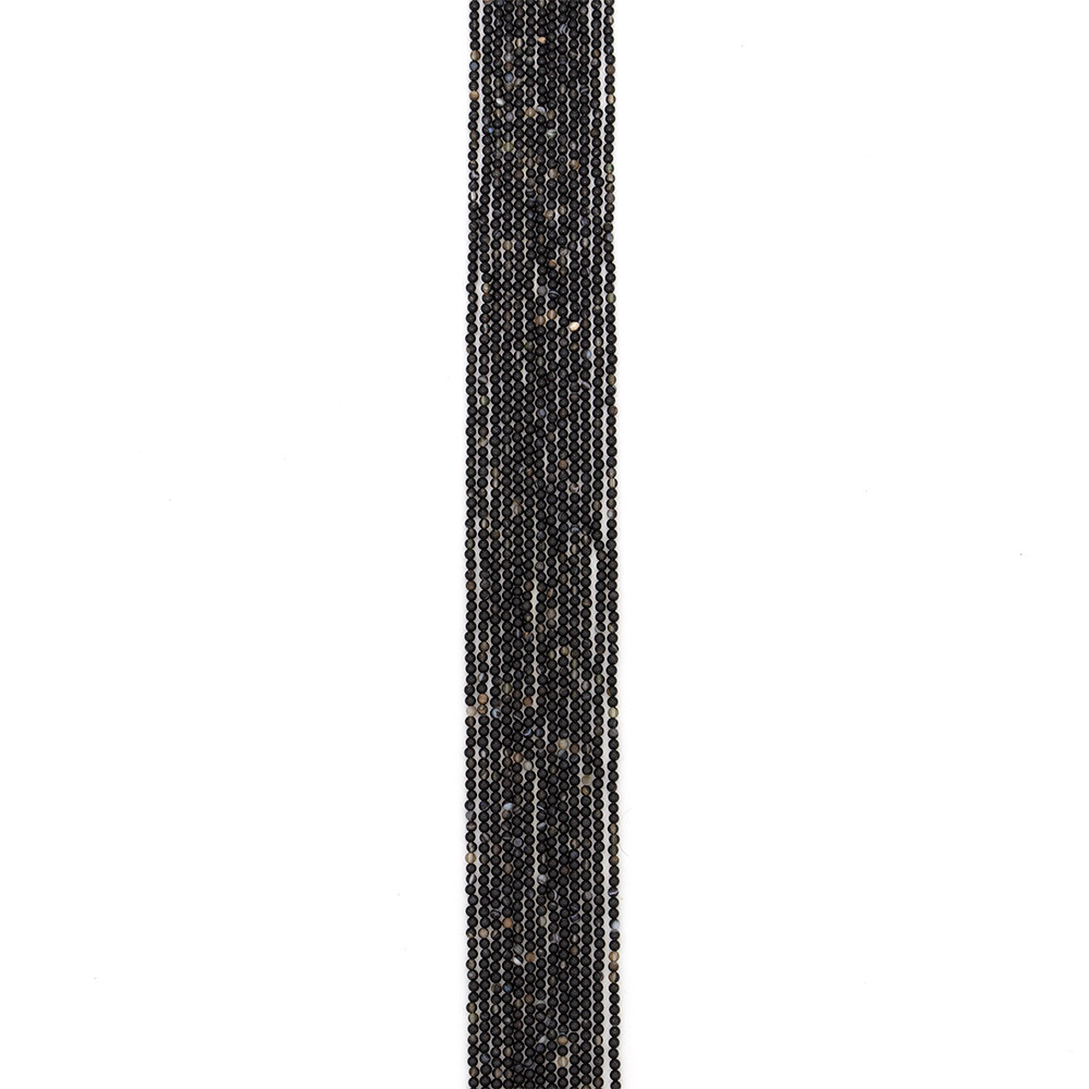 Фото товара агат шар цвет черный 2 мм