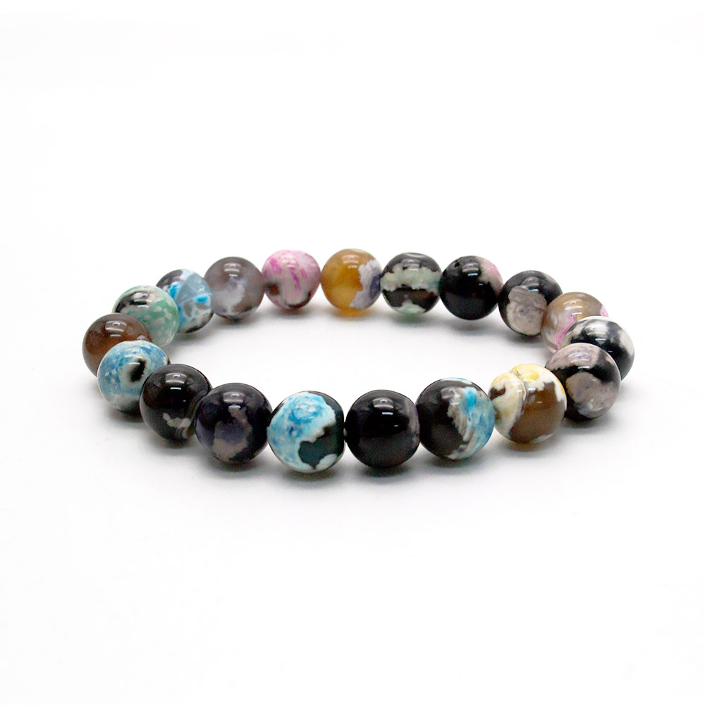 Фото товара браслет из агата "мозаика" микс цветов 10мм