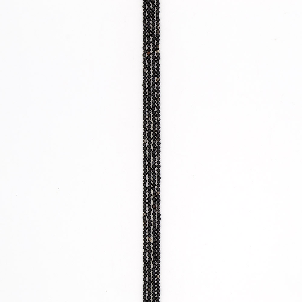 Фото товара агат шар цвет черный 3 мм