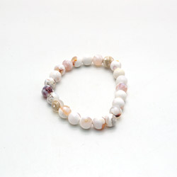 Фото товара браслет из агата мозаики белой 8мм