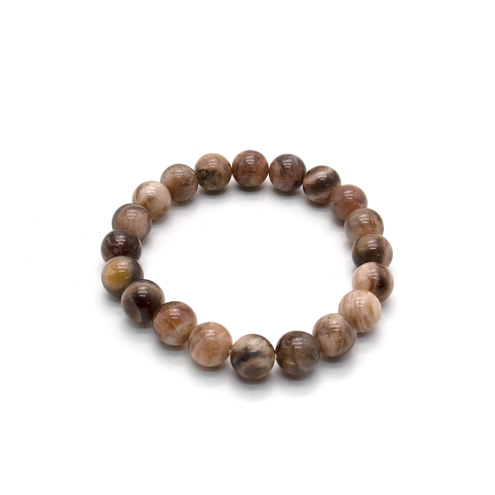 Фото товара браслет из солнечного камня темного шар
