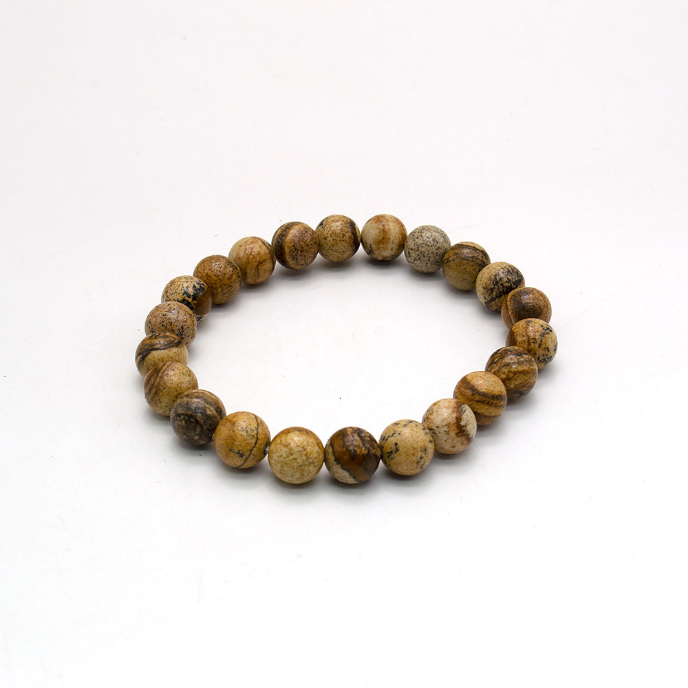 Фото товара браслет из яшмы песчанной 8мм