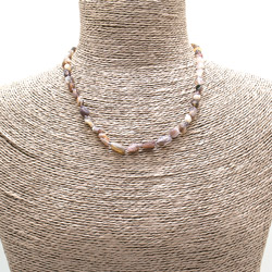 Бусы агат ботсвана галтовка 6*8 мм