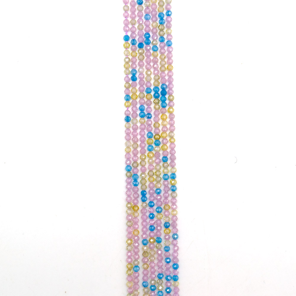 Фото товара циркон шар цвет "ассорти розовый" грань 2 мм