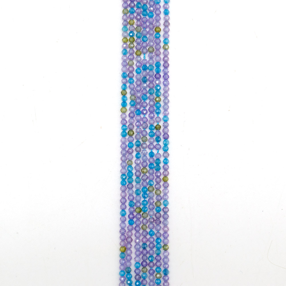 Фото товара циркон цвет "ассорти голубой" грань 2 мм