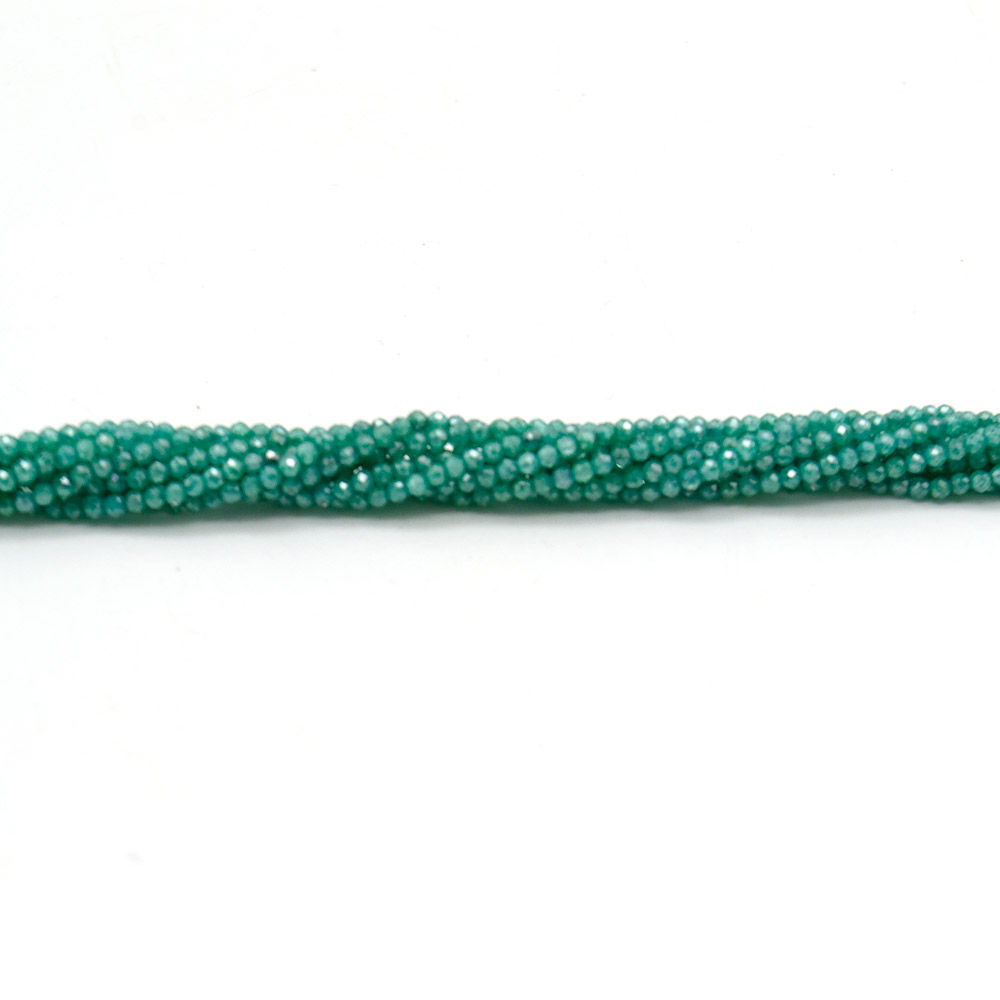 Фото товара циркон цвет бирюзовый грань люкс 2 мм