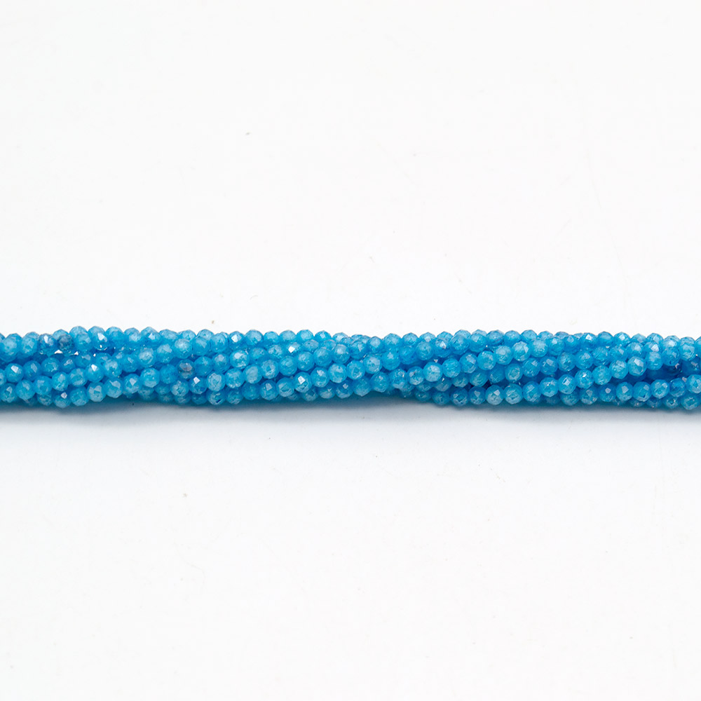 Фото товара циркон цвет голубой 2 мм люкс граненый