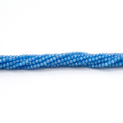 Циркон цвет васильковый грань люкс 2 мм