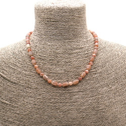 Бусы из солнечного камня бочонок 6*8 мм