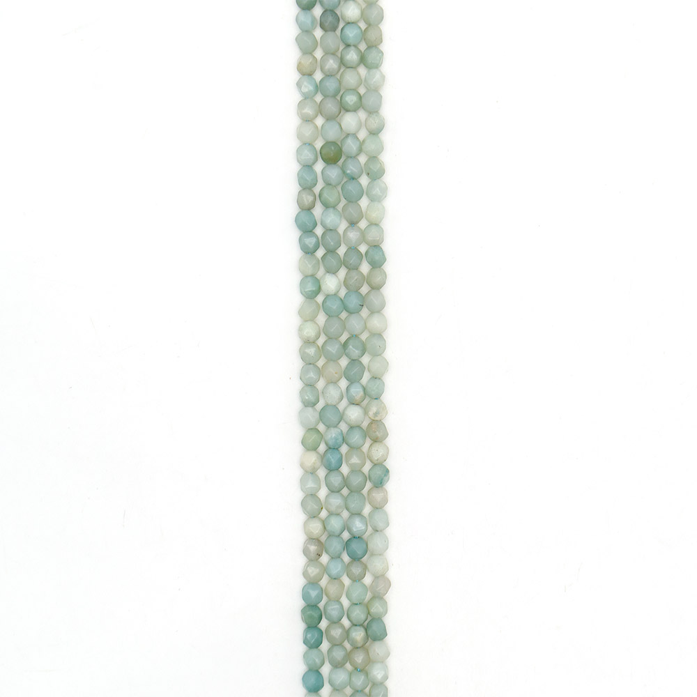 Фото товара амазонит крупная грань 6 мм