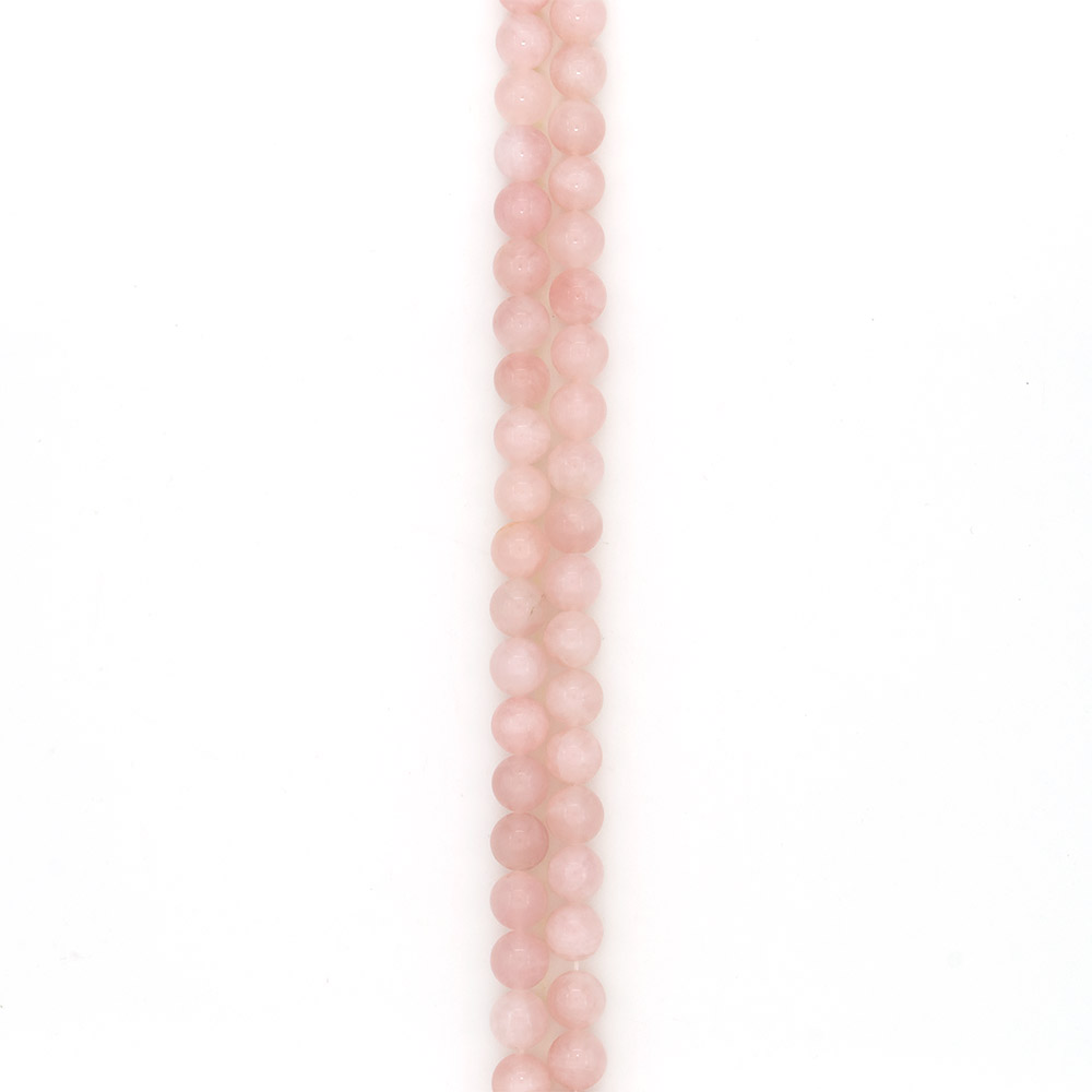 Фото товара розовый кварц мадагаскарский рис грань 8*6 мм