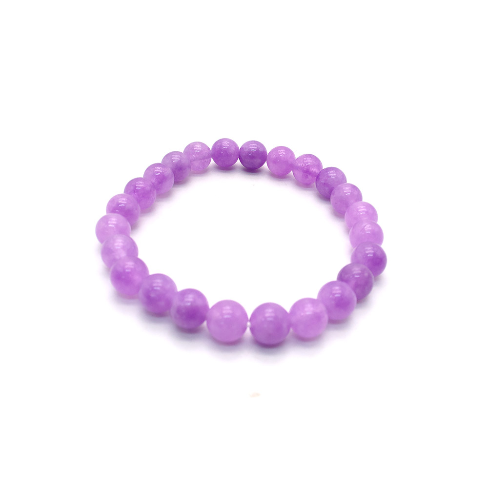 Фото товара браслет из кварца цвет аметист 8мм