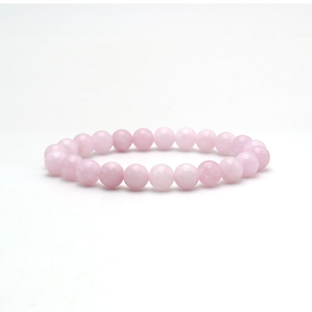 Браслет из кварца цвет кунцит 8мм