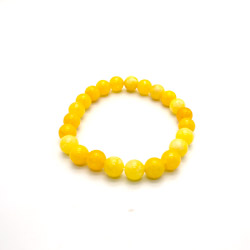 Браслет из кварца цвет цитрин яркий 8мм