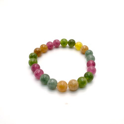 Браслет из кварца цвет яркий турмалин шар