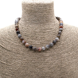 Бусы из агата ботсвана 10 мм шар