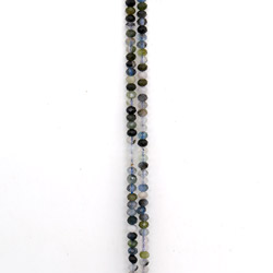 Аквамарин микс рондоль грань 3*2 мм