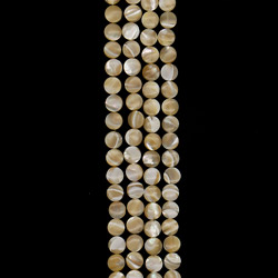 Перламутр бежевый таблетка круглая 12 мм