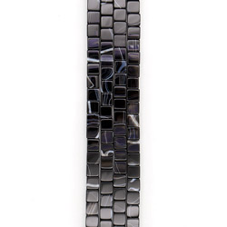 Агат кубик цвет черный 8,5 мм