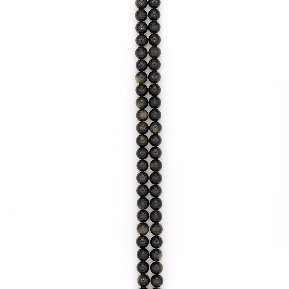 Фото товара обсидиан золотистый шар 10 мм