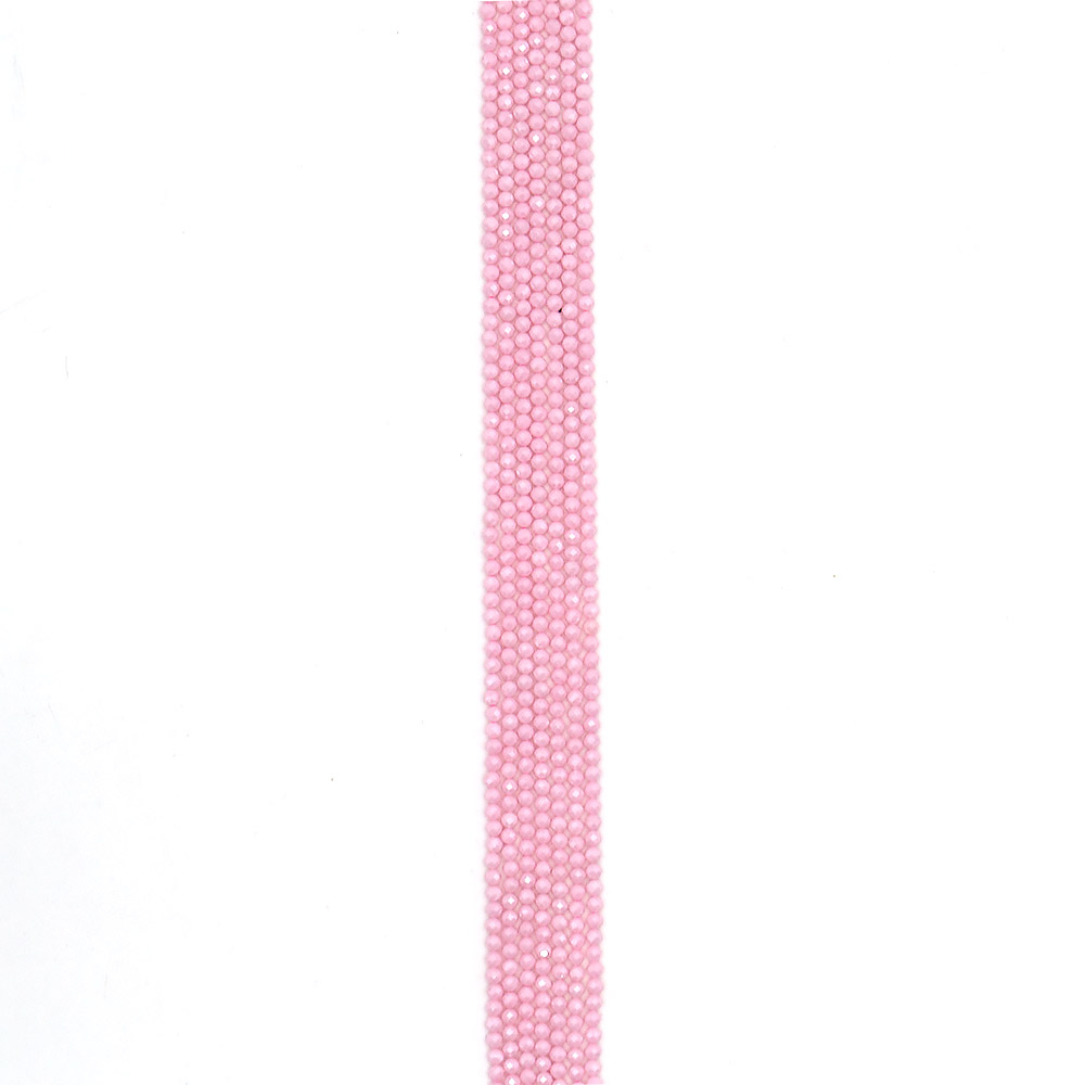 Циркон цвет розовый матовый грань 3 мм