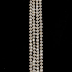 Фото товара жемчуг белый "пуговица" 8*9 мм в.с