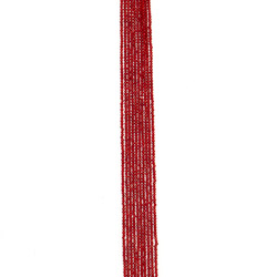 Коралл тонированный 2 мм граненый