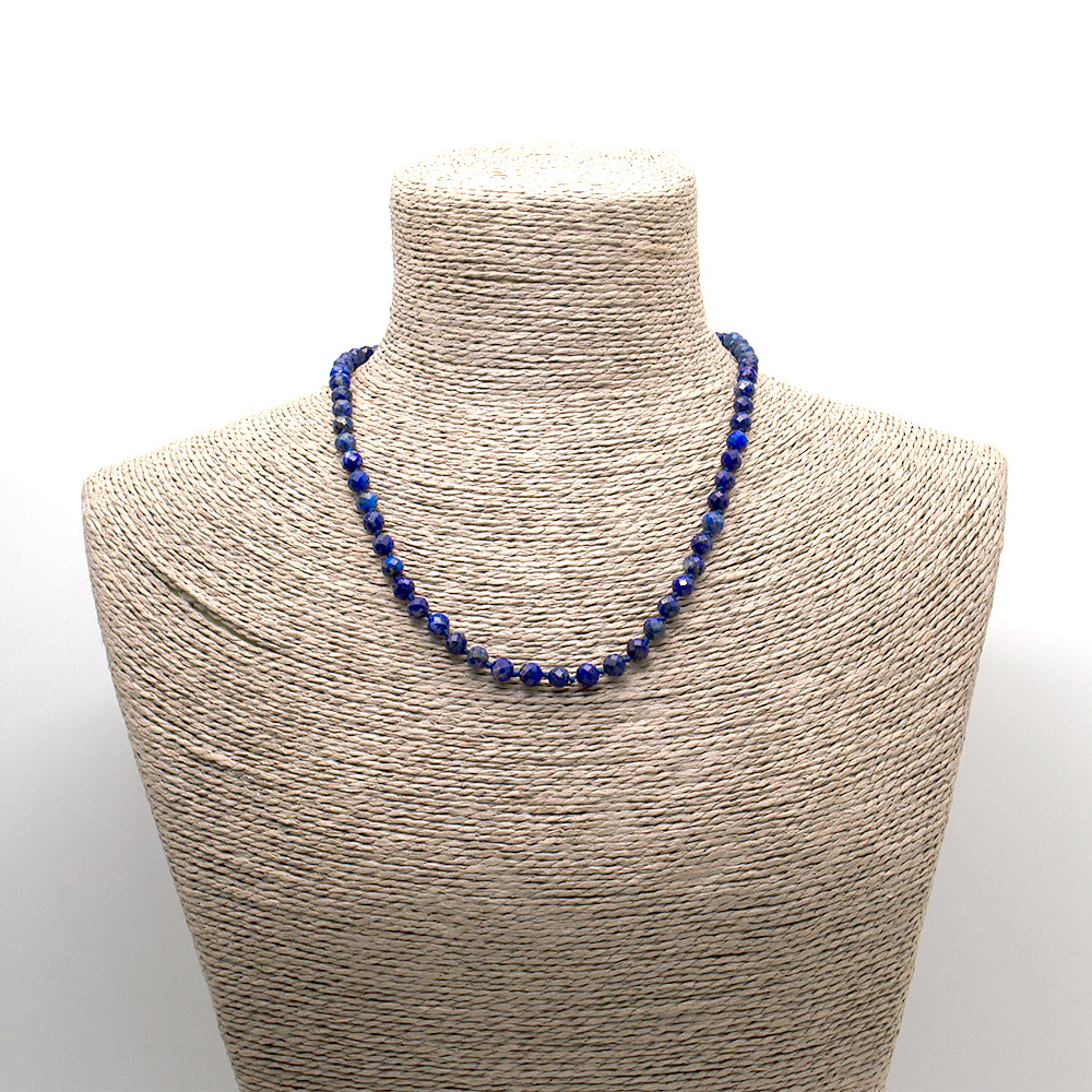 Фото товара бусы лазурит грань люкс 6мм