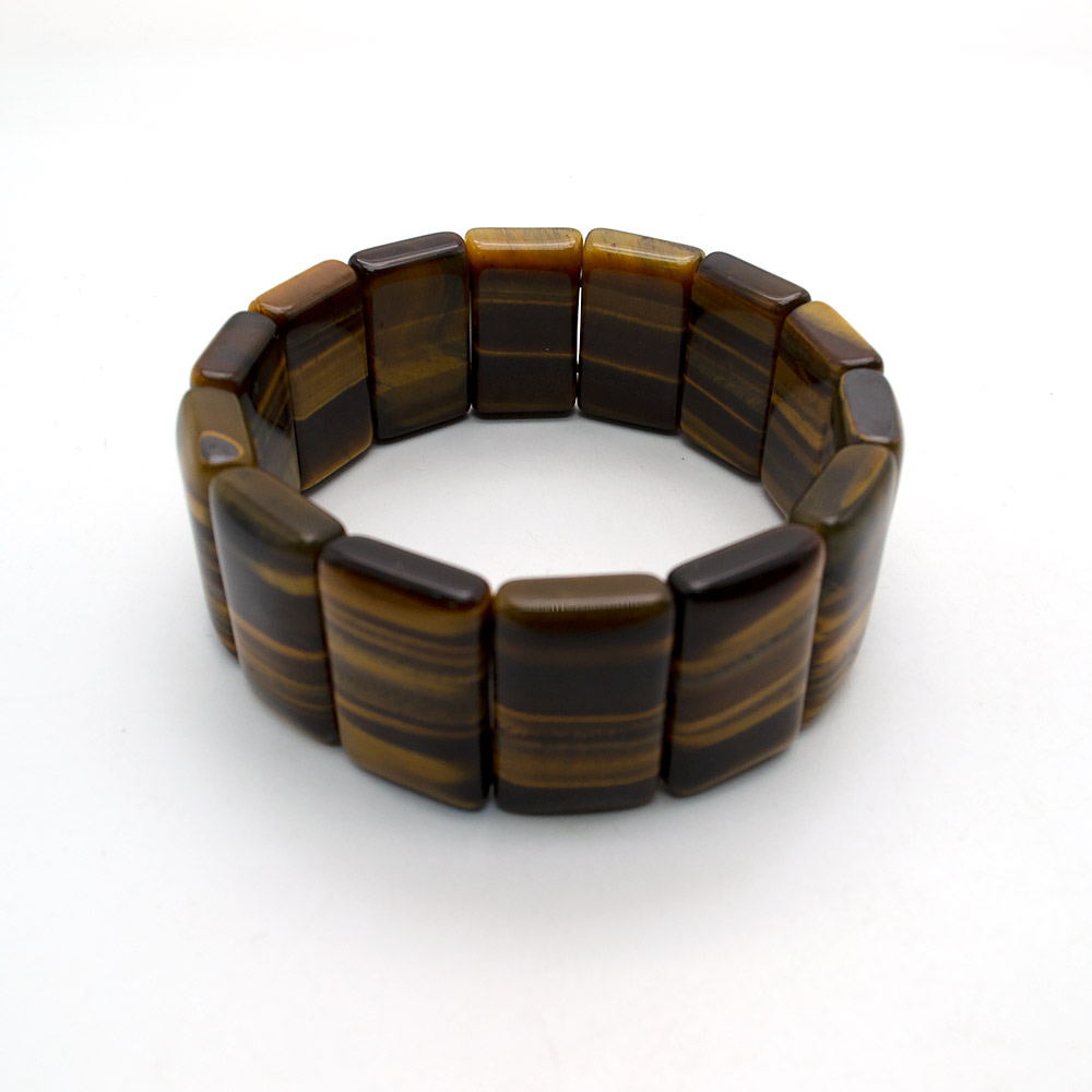 Фото товара браслет из тигрового глаза прямоугольник 25*15 мм