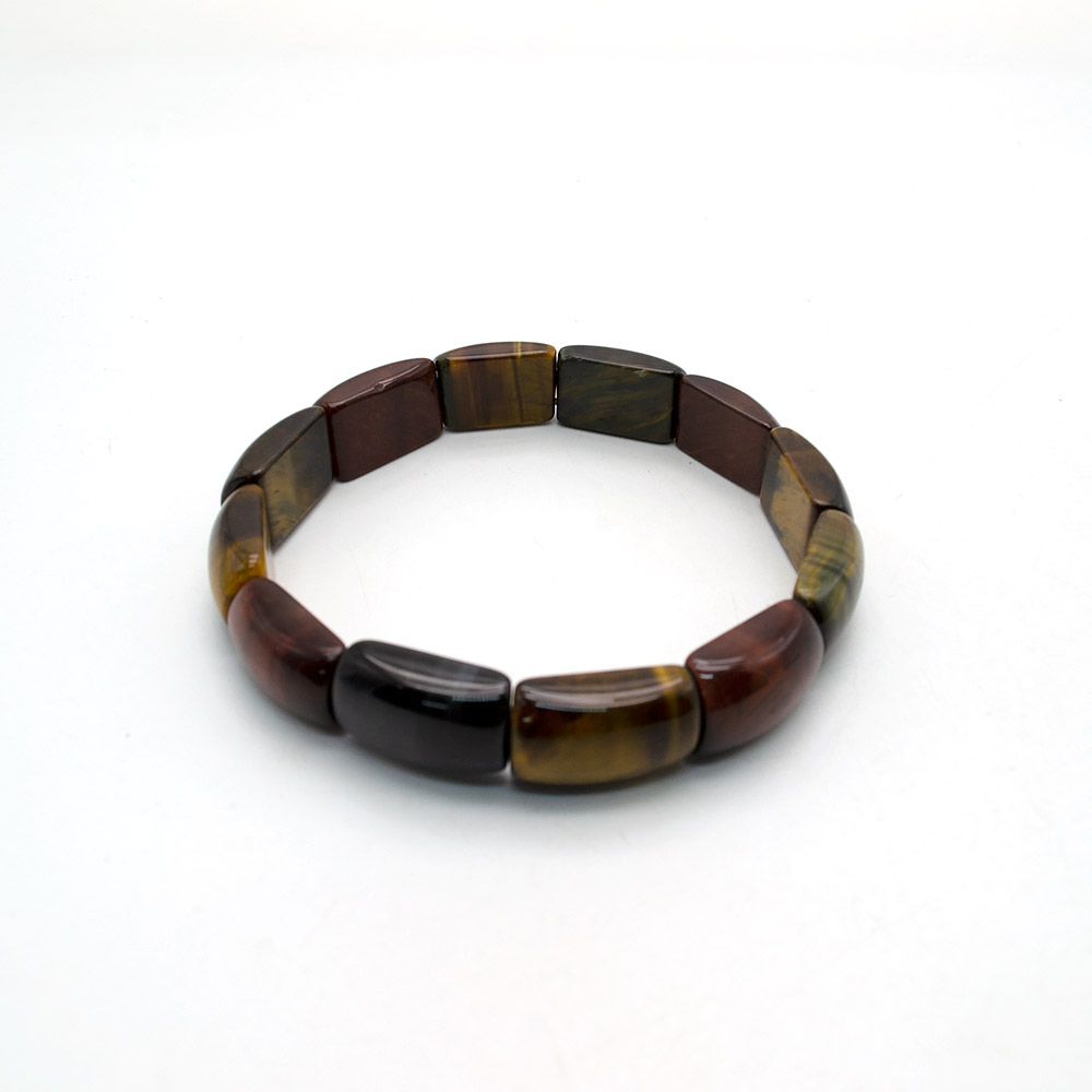 Фото товара браслет из тигрового,бычьего,соколиного глаза 17*11 мм