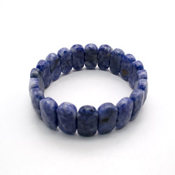 Фото товара браслет из содалита светлого 20*10 мм грань