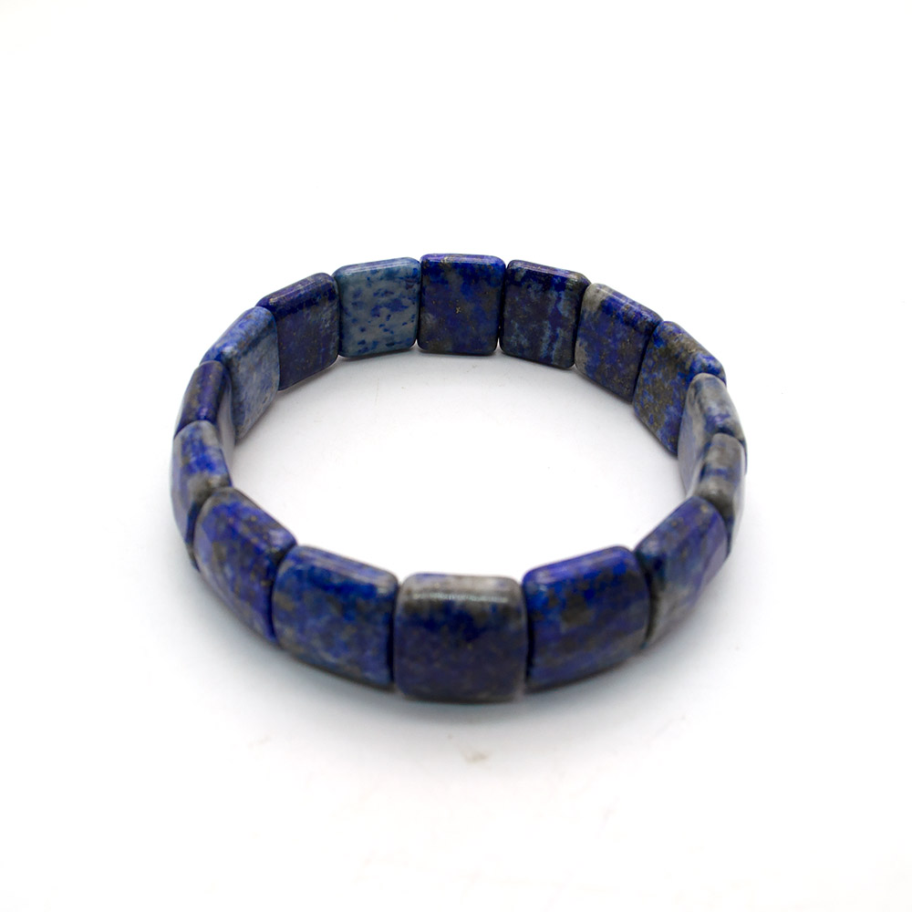 Фото товара браслет из лазурита  15*12 мм грань