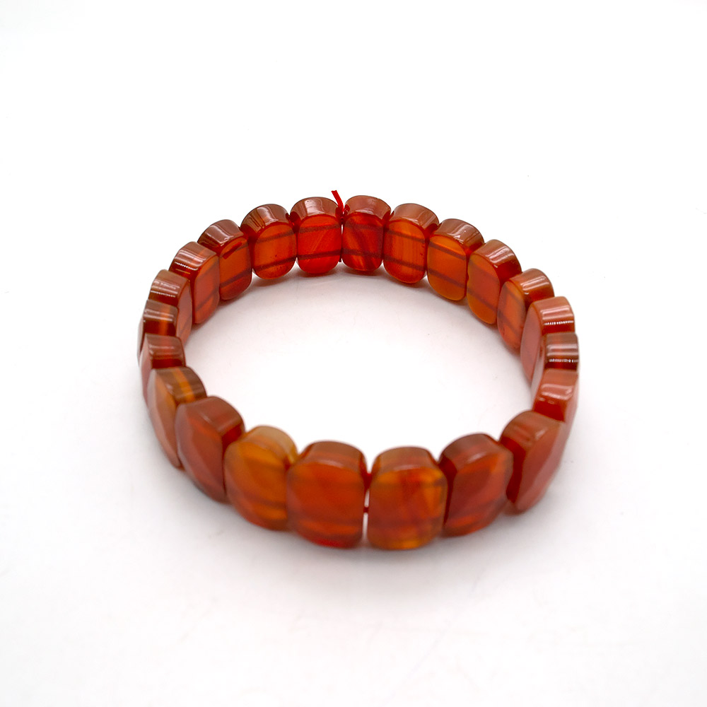 Фото товара браслет из сердолика рыжего 14*9 мм грань