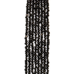 Гагат галтовка 8*6 мм