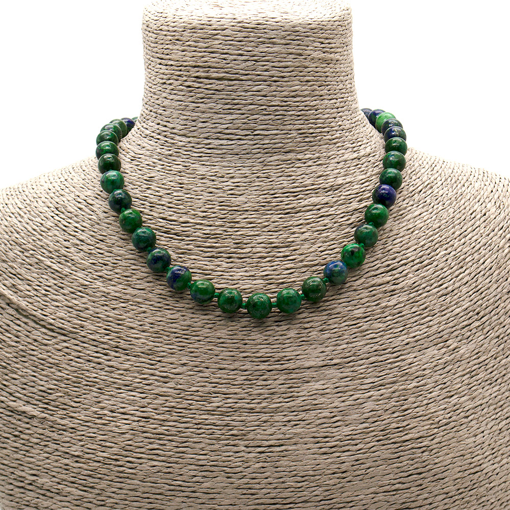 Фото товара бусы из азурита шар