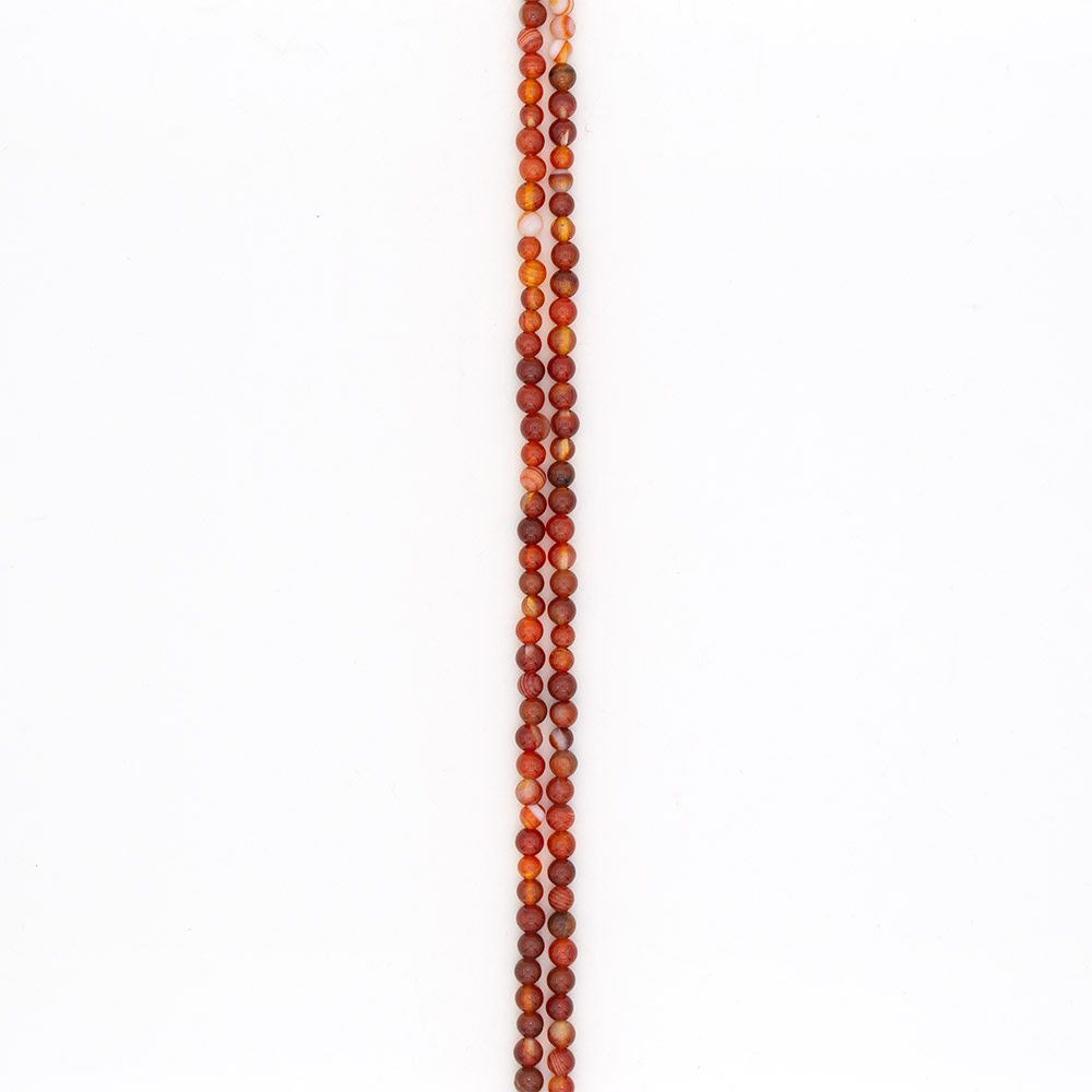 Фото товара сердолик бело-рыжий 6 мм