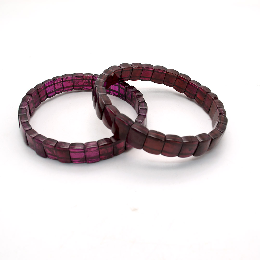 Фото товара браслет из граната прямоугольник сегмент