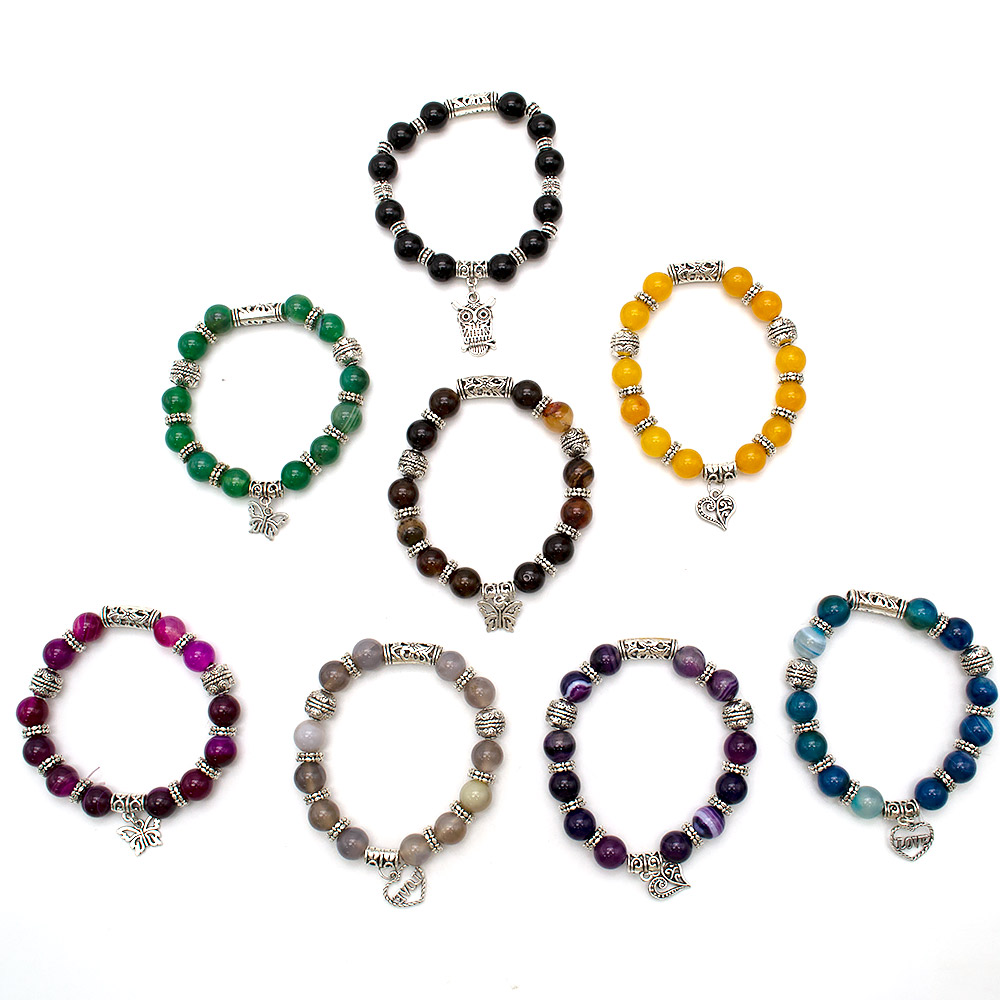 Фото товара браслет из агата "пандора" шар 10 мм