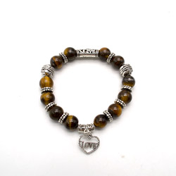 Браслет из тигрового глаза "Пандора" 10 мм