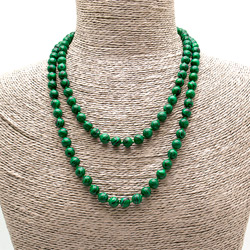 Бусы из малахита имитации шар 8 мм 