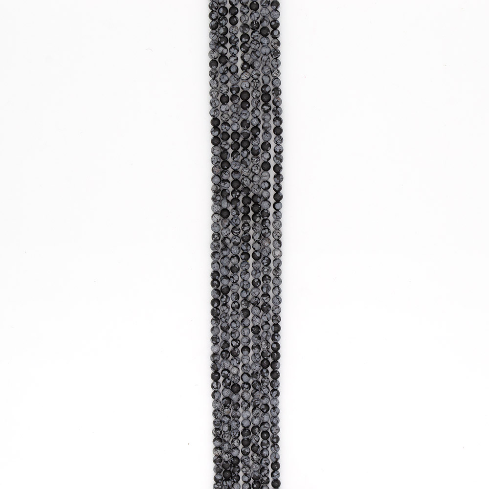 Фото товара обсидиан снежный шар 6 мм