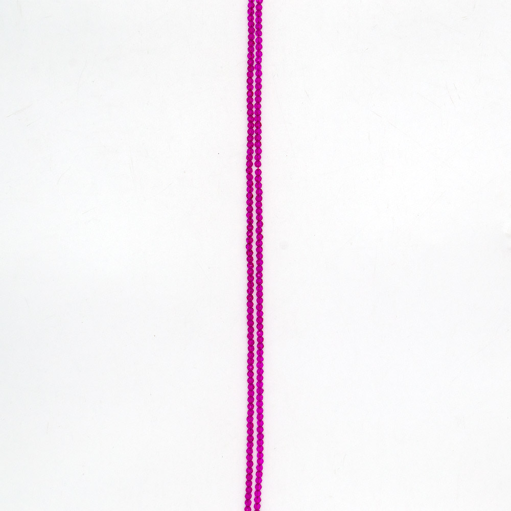 Фото товара ювелирное стекло цвет фуксия грань шар 3 мм