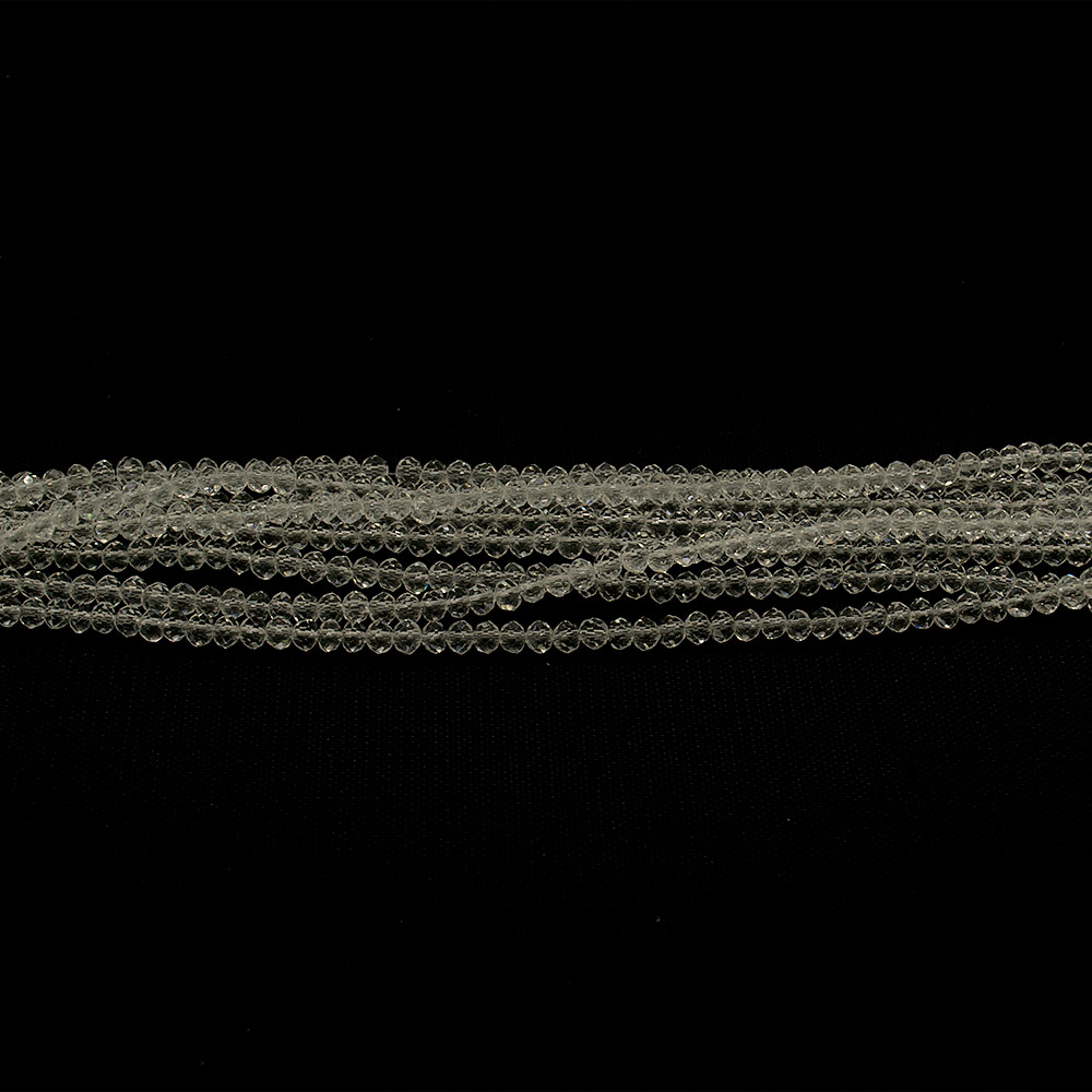 Фото товара ювелирное стекло белое грань шар 3 мм