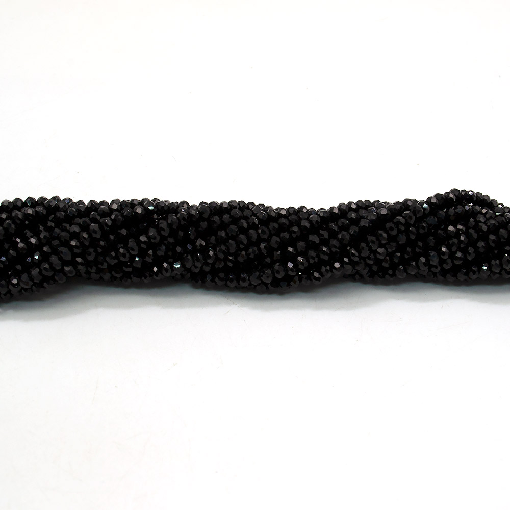 Фото товара ювелирное стекло цвет черный грань